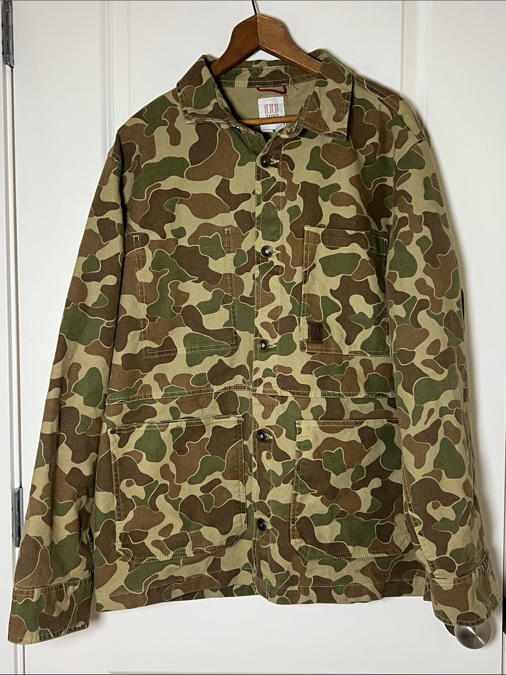 Topo Designs Utility Jacket Duck Camo Men’s XL